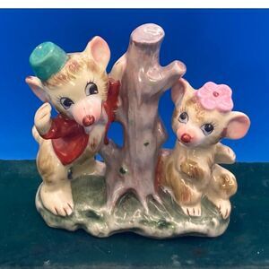 Bongo and Lulubelle Disney Figurine hand painted vintage japan